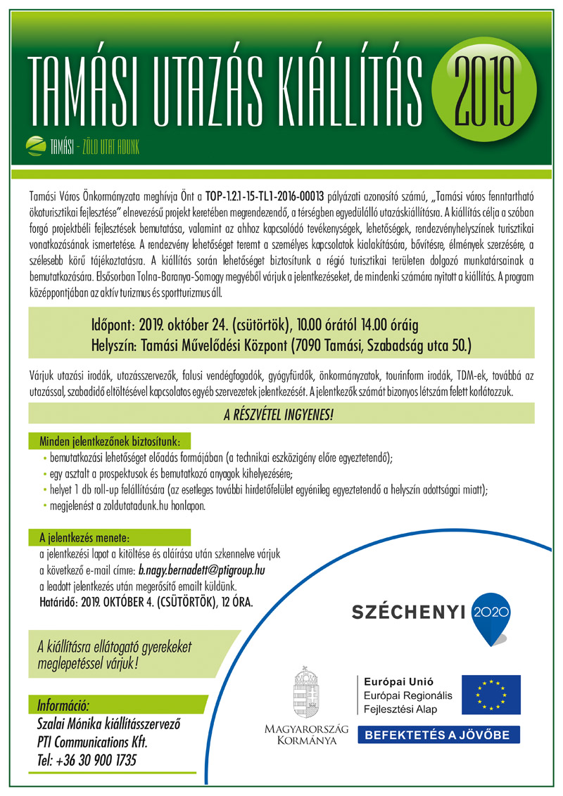 Tamási Utazás Kiállítás 2019